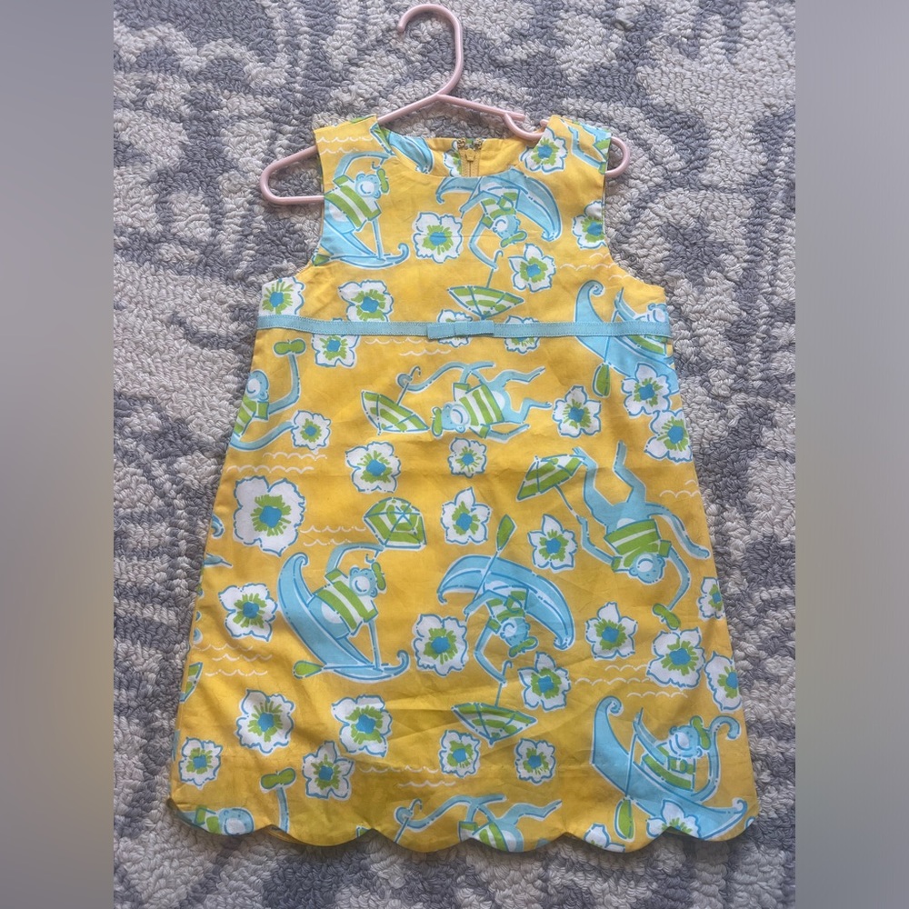 Lilly Pulitzer size 4T. Yellow monkeys. Perfect condition.